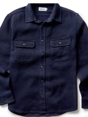 Taylor Stitch Division Shirt Rinsed Indigo in Sashiko